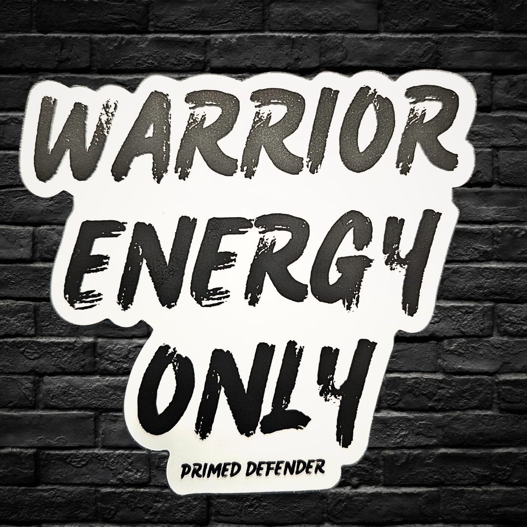 Warrior Energy Only Sticker